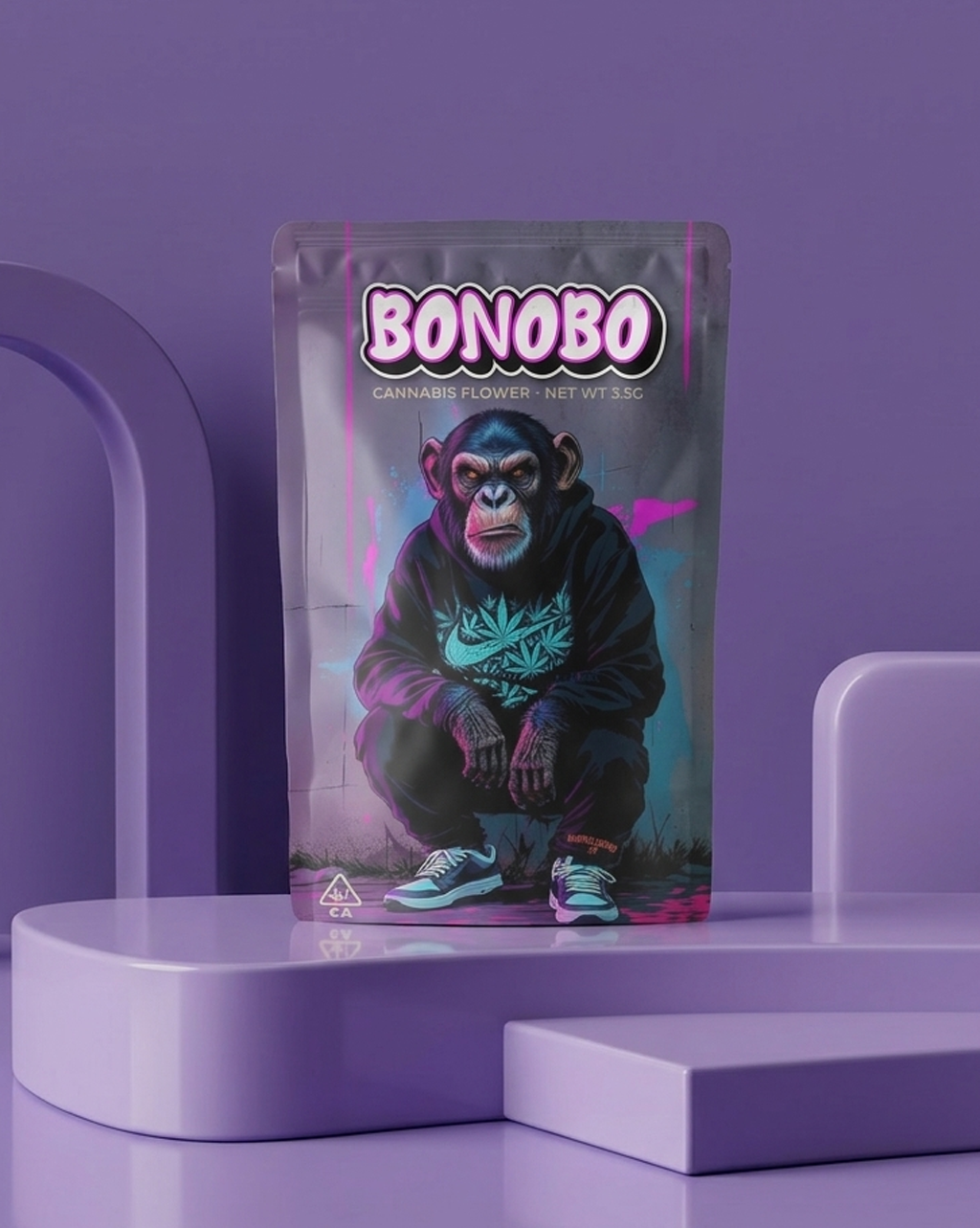 Custom Printed 8x10" Mylar Bags (1/4 Lb)