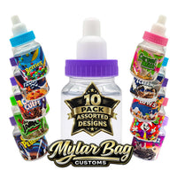 10 Pack Baby Bottle Style Premium Storage Organizers (1.5" x 1.75") – Assorted Designs