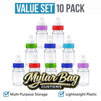 10 Pack Baby Bottle Style Premium Storage Organizers (1.5" x 1.75") – Assorted Designs