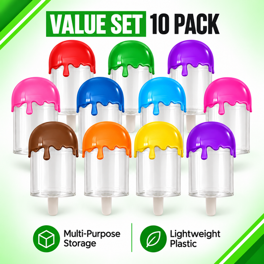 10 Pack Popsicle Style Premium Storage Organizers (2" x 4.25") – Assorted Designs