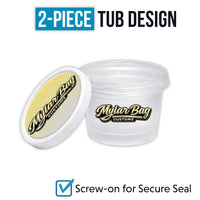 12 Pack Ice Cream Pint Style Premium Storage Organizers with Lids (2.75" x 2.25") – Assorted Designs