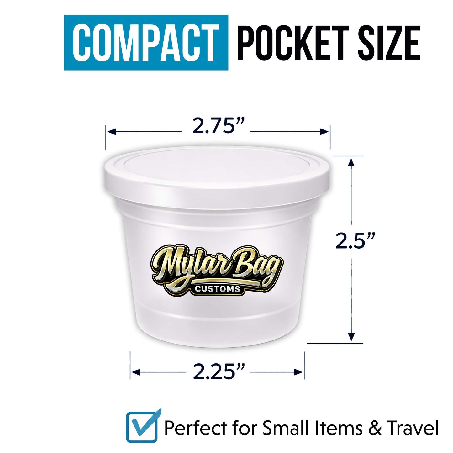 12 Pack Ice Cream Pint Style Premium Storage Organizers with Lids (2.75" x 2.25") – Exotic Assorted Designs