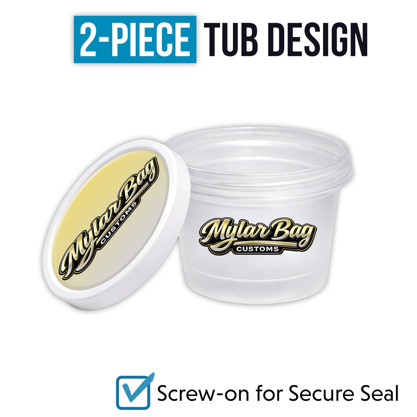 12 Pack Ice Cream Pint Style Premium Storage Organizers with Lids (2.75" x 2.25") – Exotic Assorted Designs