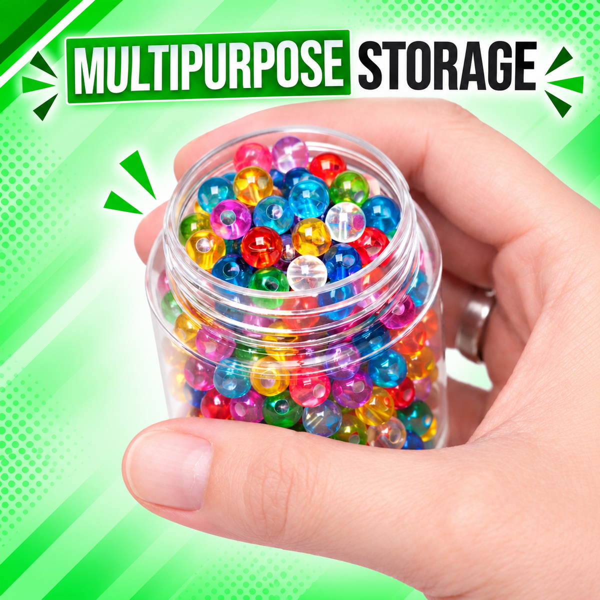 12 Pack Soda Can Style Premium Storage Organizers with Lids (1.5" x 3") – Assorted Designs
