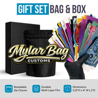 25 Pack Small (3.5" x 5") Premium Foil Storage Organizers with Matching Display Boxes – Assorted Designs