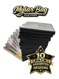 10 Pack DVD Case & Premium Foil Storage Organizer Set (5.5" x 7.5") – Assorted Designs