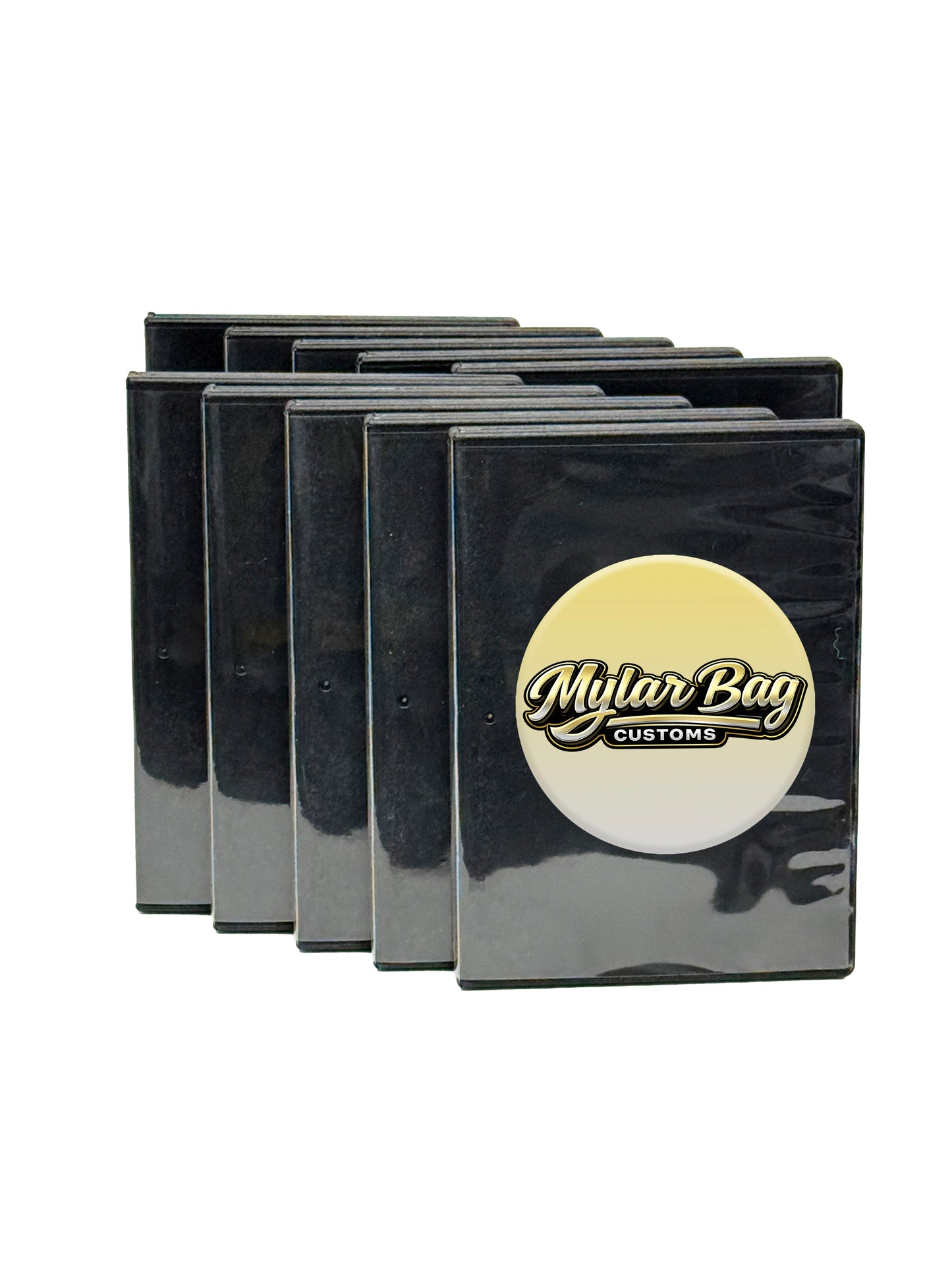 10 Pack DVD Case & Premium Foil Storage Organizer Set (5.5" x 7.5") – Assorted Designs