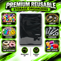 10 Pack DVD Case & Premium Foil Storage Organizer Set (5.5" x 7.5") – Assorted Designs