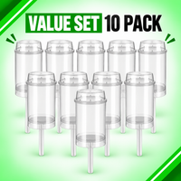 10 Pack Push-Up Style Premium Storage Organizers (1.5" x 3.5") – Assorted Designs