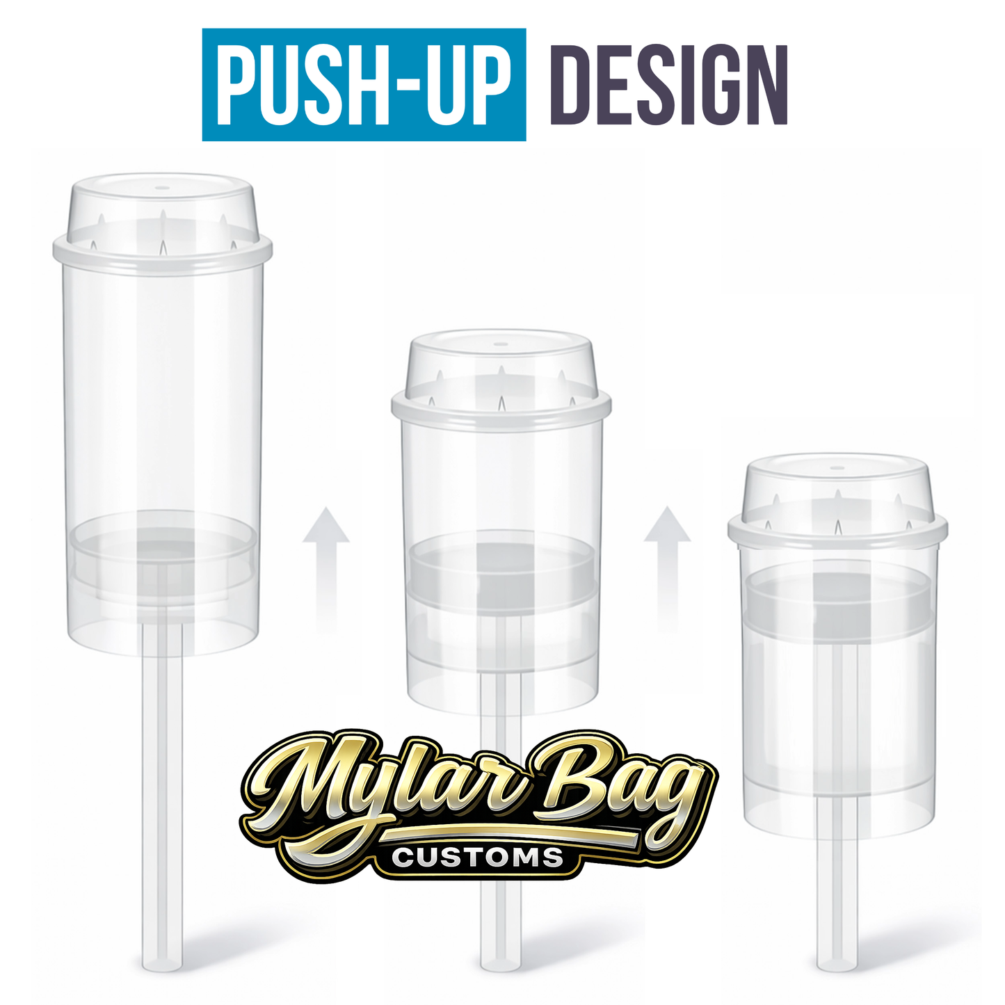 10 Pack Push-Up Style Premium Storage Organizers (1.5" x 3.5") – Assorted Designs