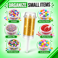 10 Pack Push-Up Style Premium Storage Organizers (1.5" x 3.5") – Assorted Designs