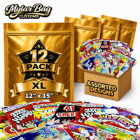 12 Pack X-Large (12" x 15") Premium Foil Storage Organizers – Assorted Designs