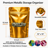 12 Pack X-Large (12" x 15") Premium Foil Storage Organizers – Assorted Designs