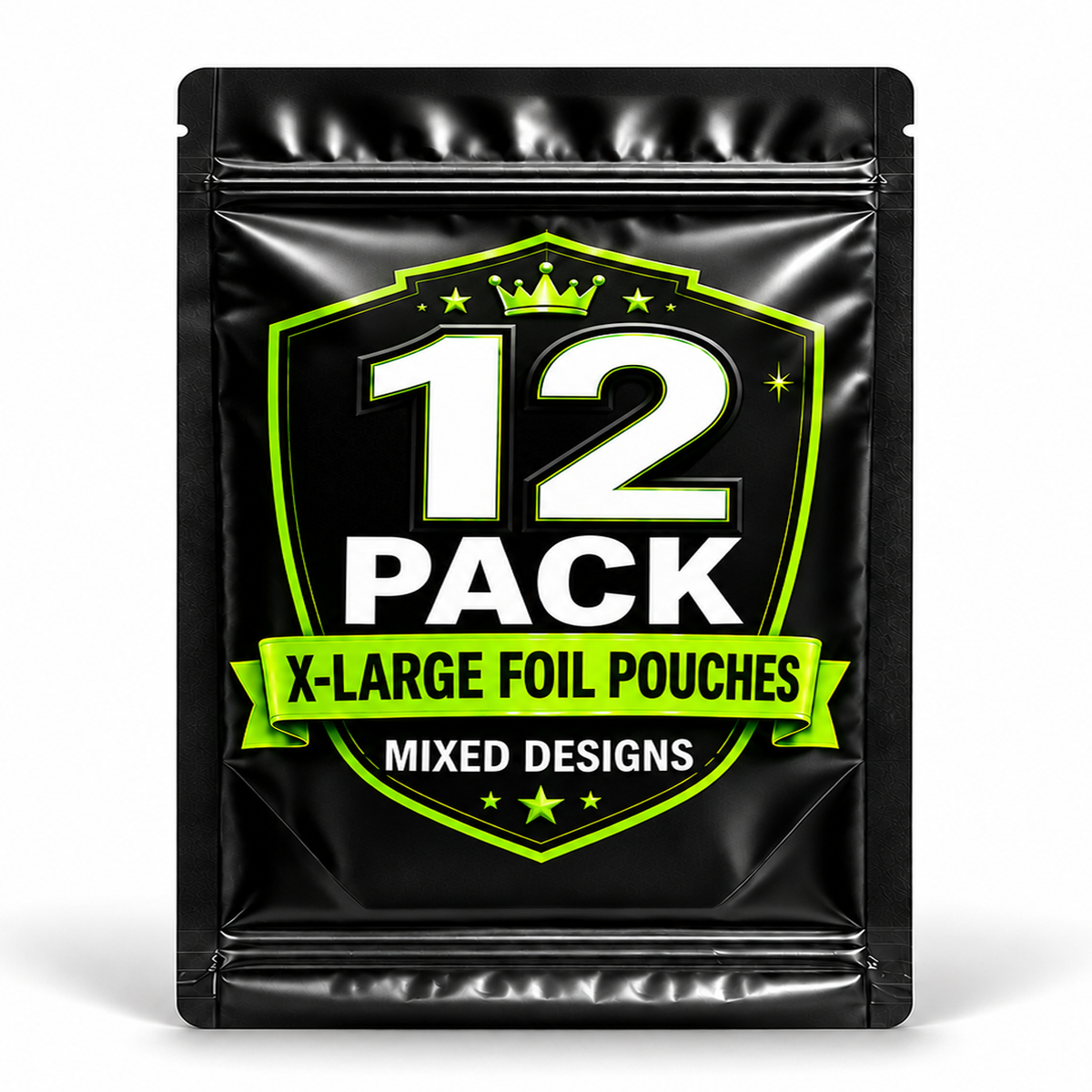 12 Pack X-Large (12" x 15") Premium Foil Storage Organizers – Assorted Designs