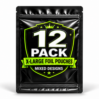 12 Pack X-Large (12" x 15") Premium Foil Storage Organizers – Assorted Designs