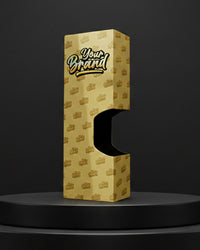 Custom Printed Vape Cartridge Box with Window
